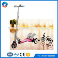 New product cheap push scooter with big three wheel pro kick kids balancing scooter with rubber wheels for sale